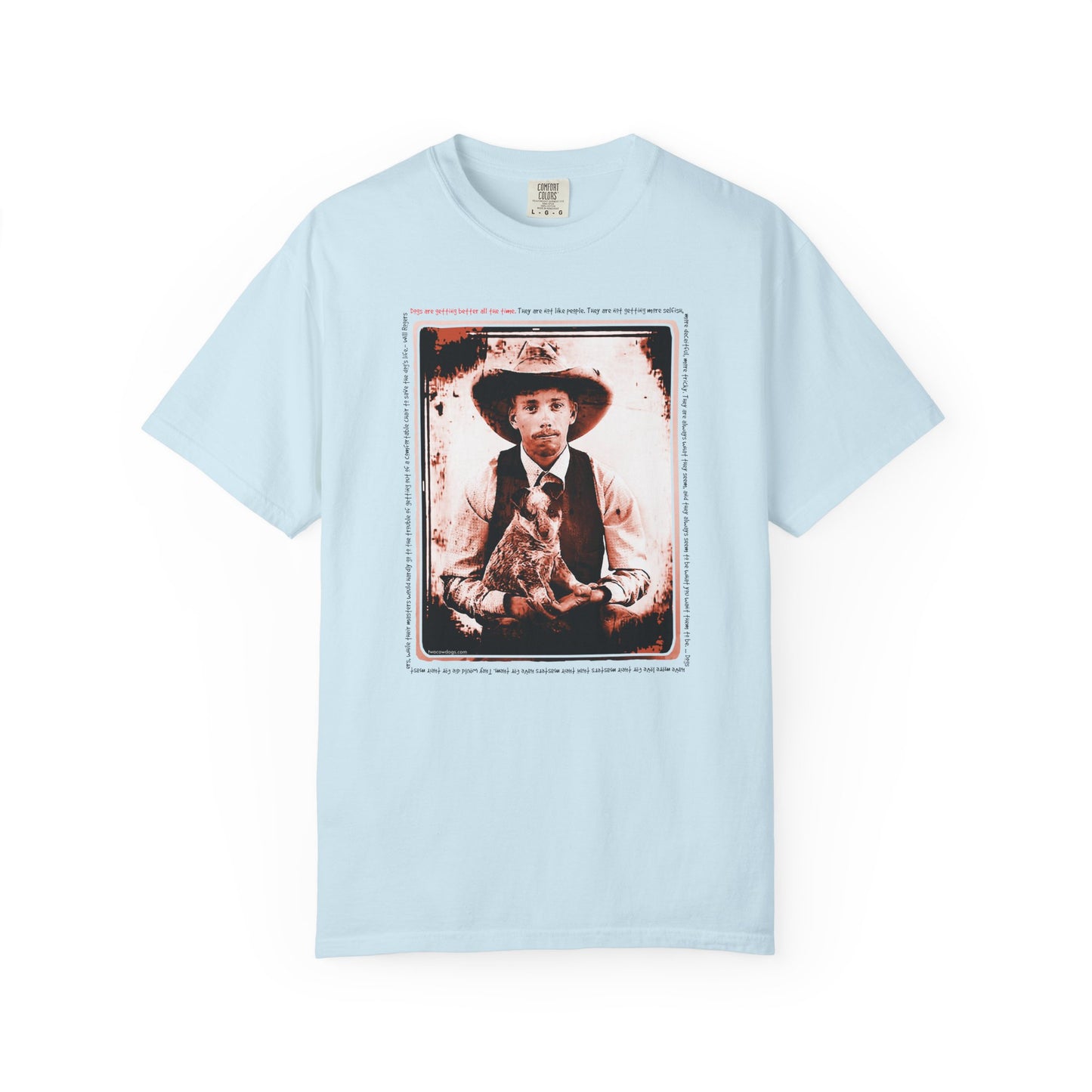Vintage Cowboy and Heeler Puppy Tee Shirt