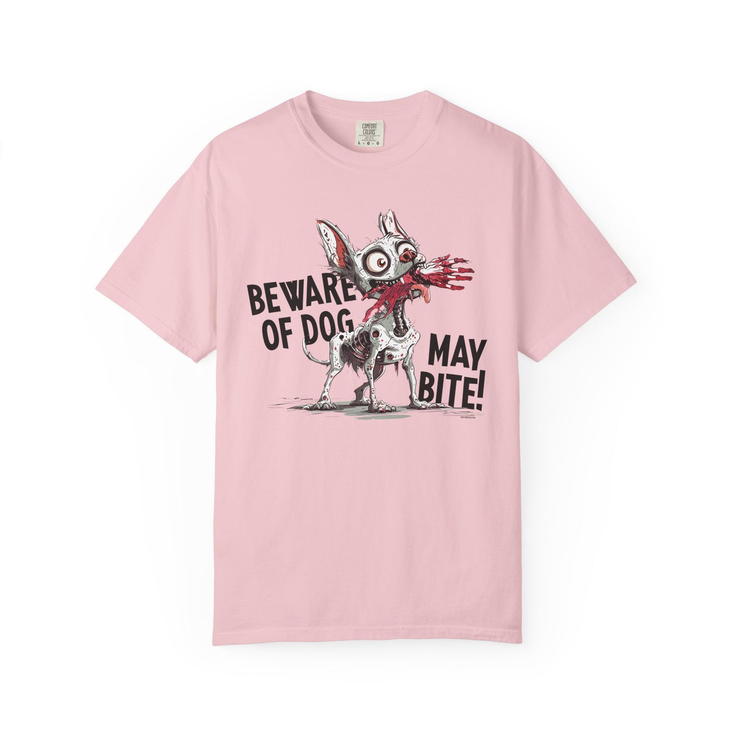 Beware of Dog – May Bite! Zombie Pup TShirt