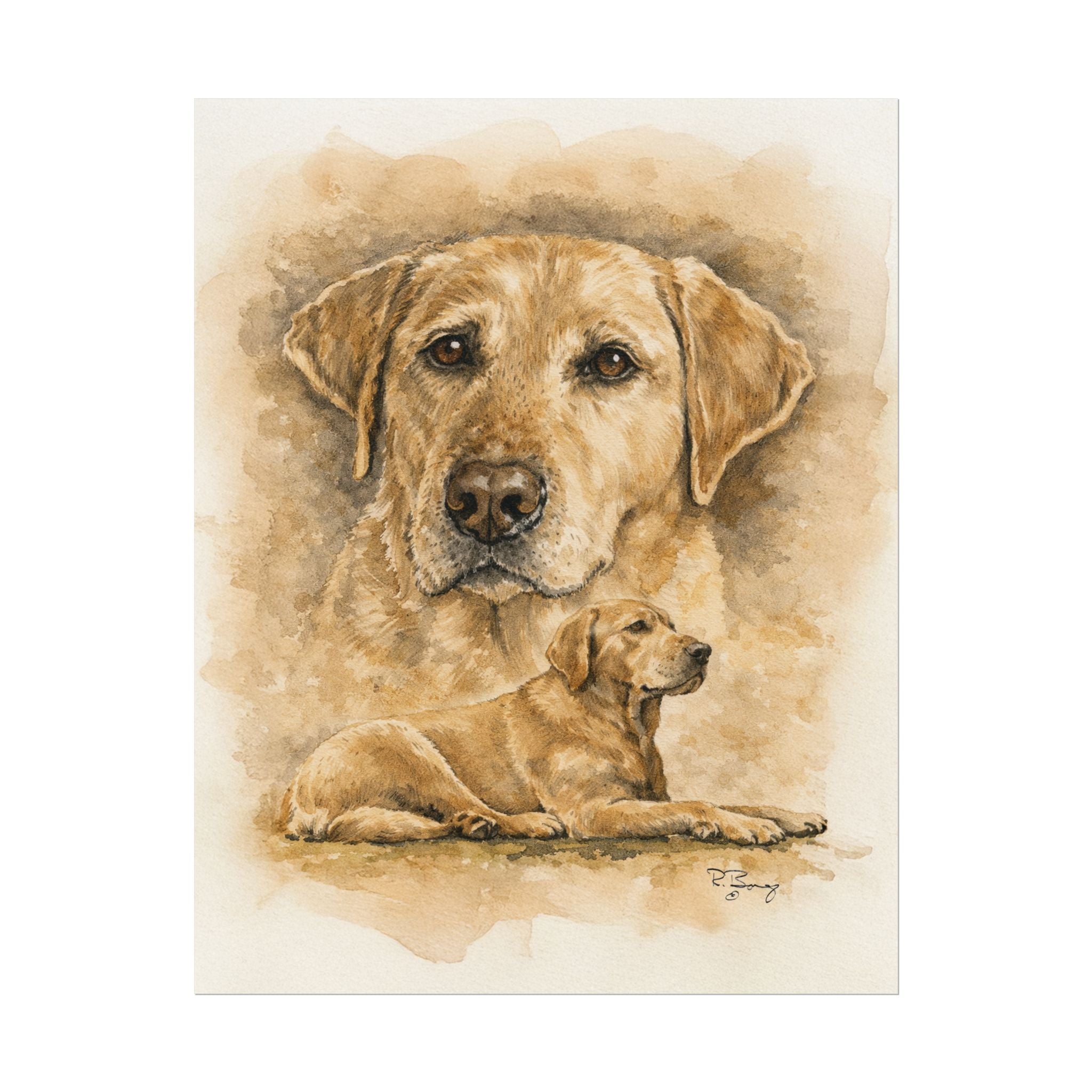 Yellow Labrador Archival Poster — "Stella"