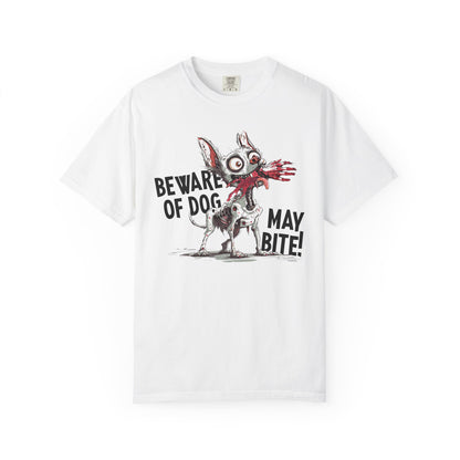Beware of Dog Unisex T-Shirt, Super-Soft Garment-Dyed Tee