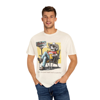 Two Pack Habit and a Motel Tan Tee Shirt