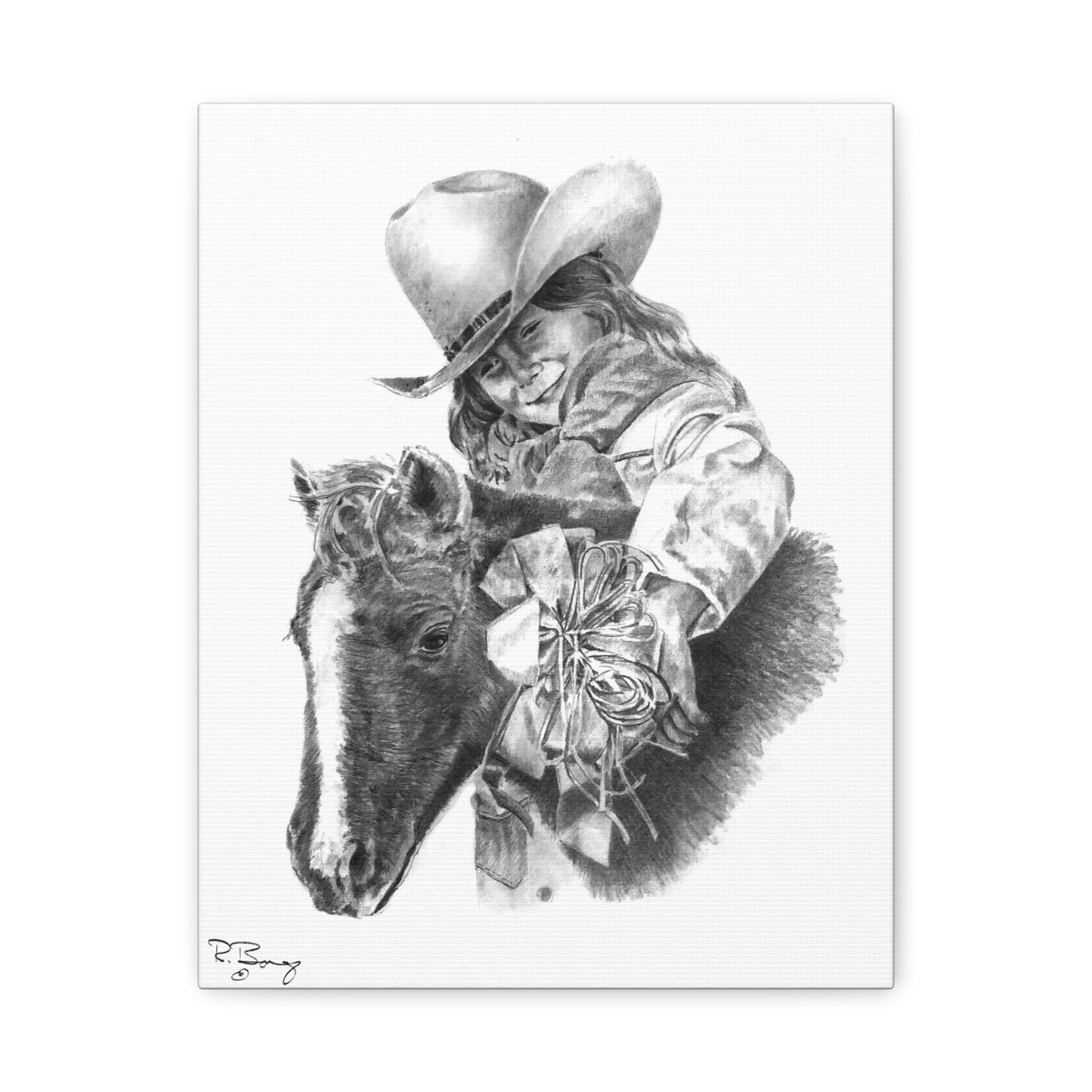 Christmas Pony Canvas