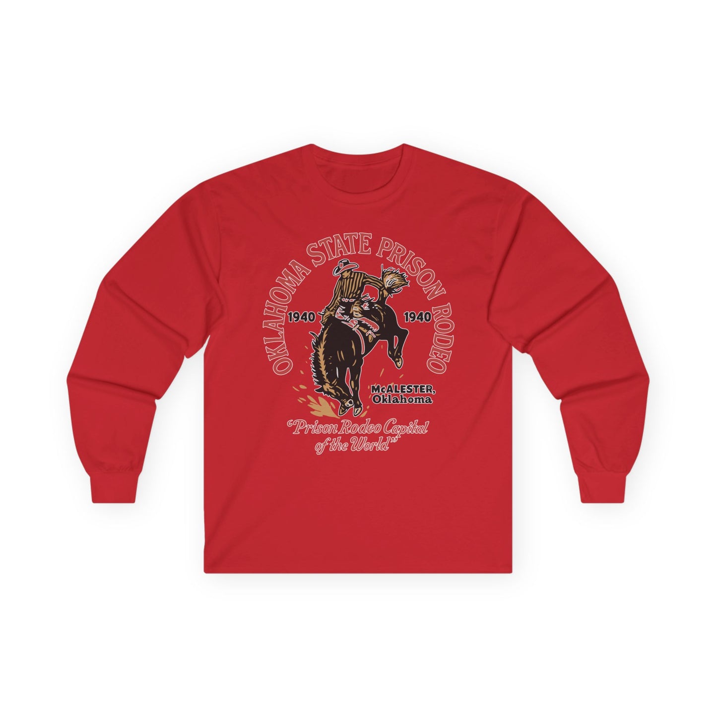 Oklahoma State Prison Rodeo Long Sleeve TShirt – Prison Rodeo Capital of the World