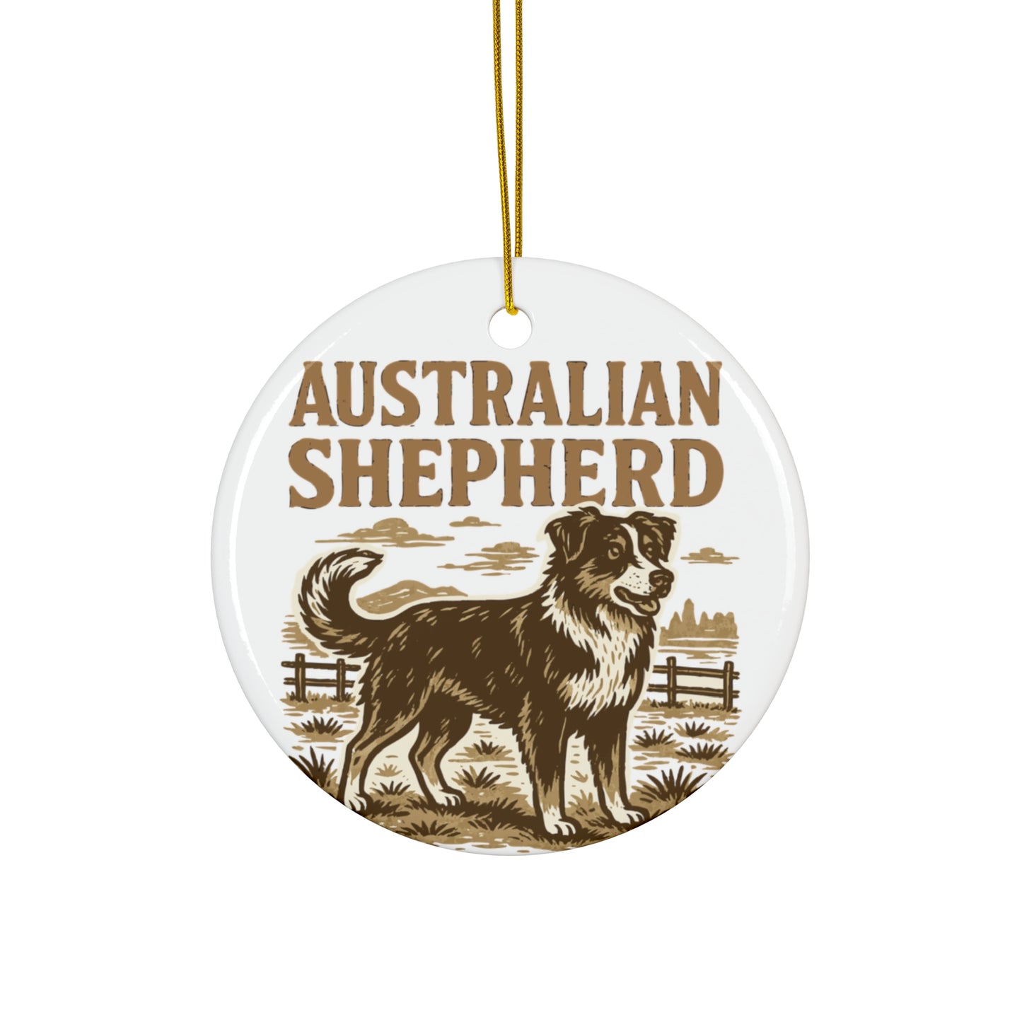 Australian Shepherd Dog Ornament