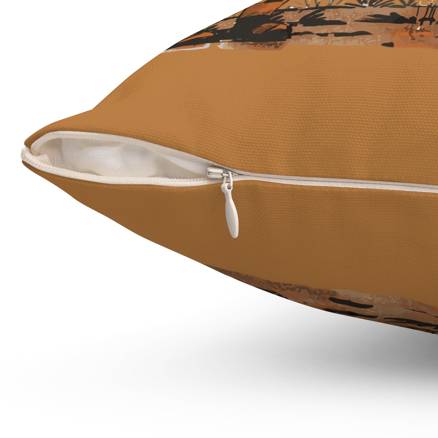 Cow Poke Pillow - Spun Polyester Square