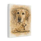 Yellow Lab Stretched Canvas Print — "Stella" Matte 1.25"