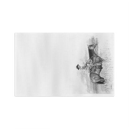 Microfiber Hand Towel - Pasture Cowboy Design
