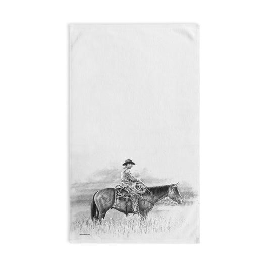 Microfiber Tea Towel - Pasture Cowboy Design