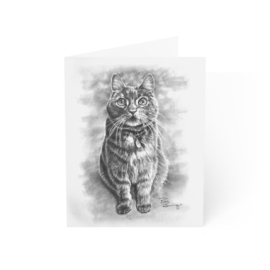 Boris the Cat Blank Notecards