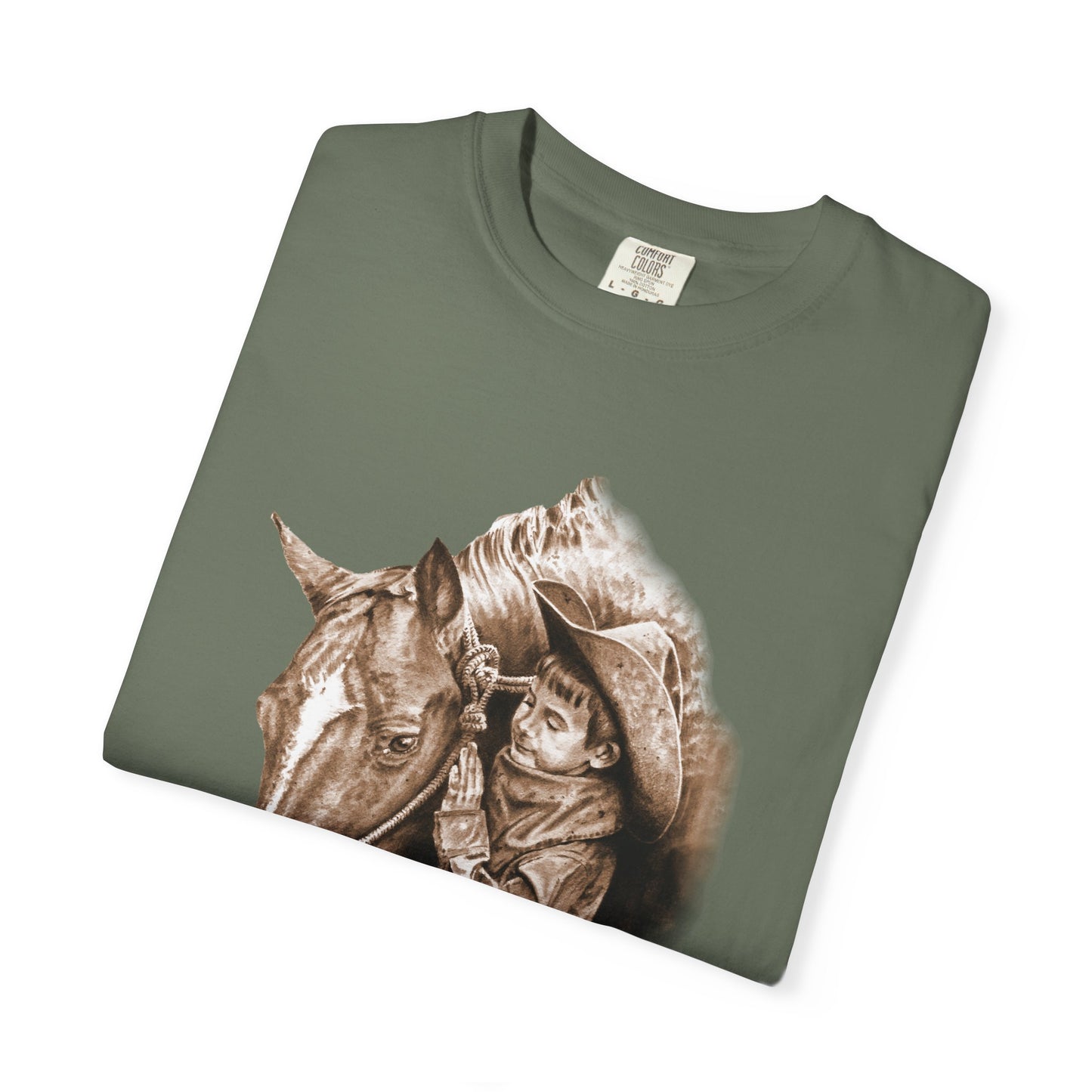 Horse Gift Tee Shirt, Cowkid gets pony for present