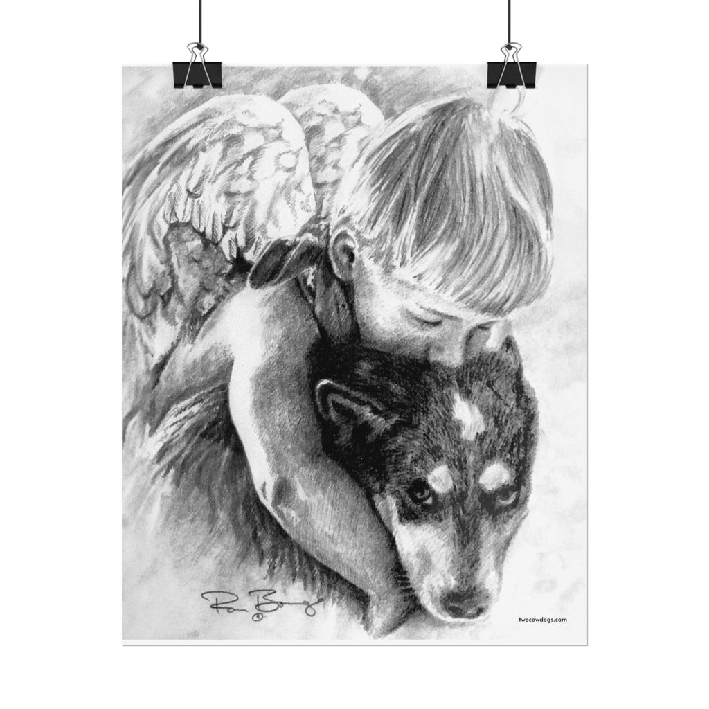 Little Angel and Heeler Print