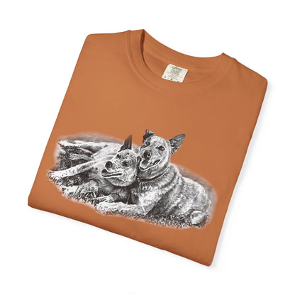 Two Red Heeler Cowdogs Unisex T-Shirt