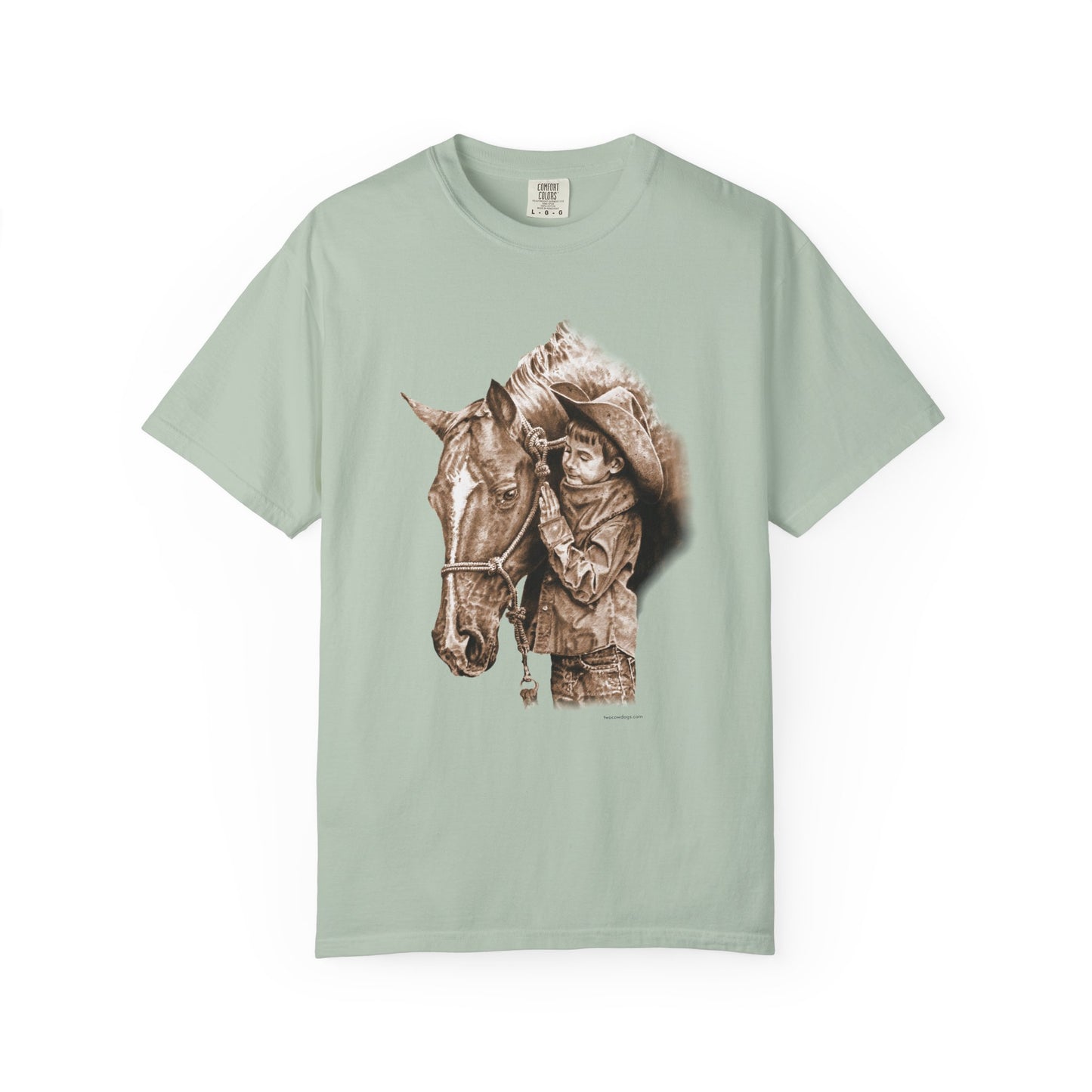 Horse Gift Tee Shirt, Cowkid gets pony for present