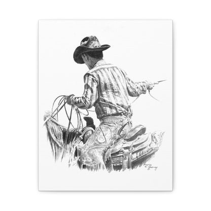 Ranch Roping, Custom Stretched Canvas
