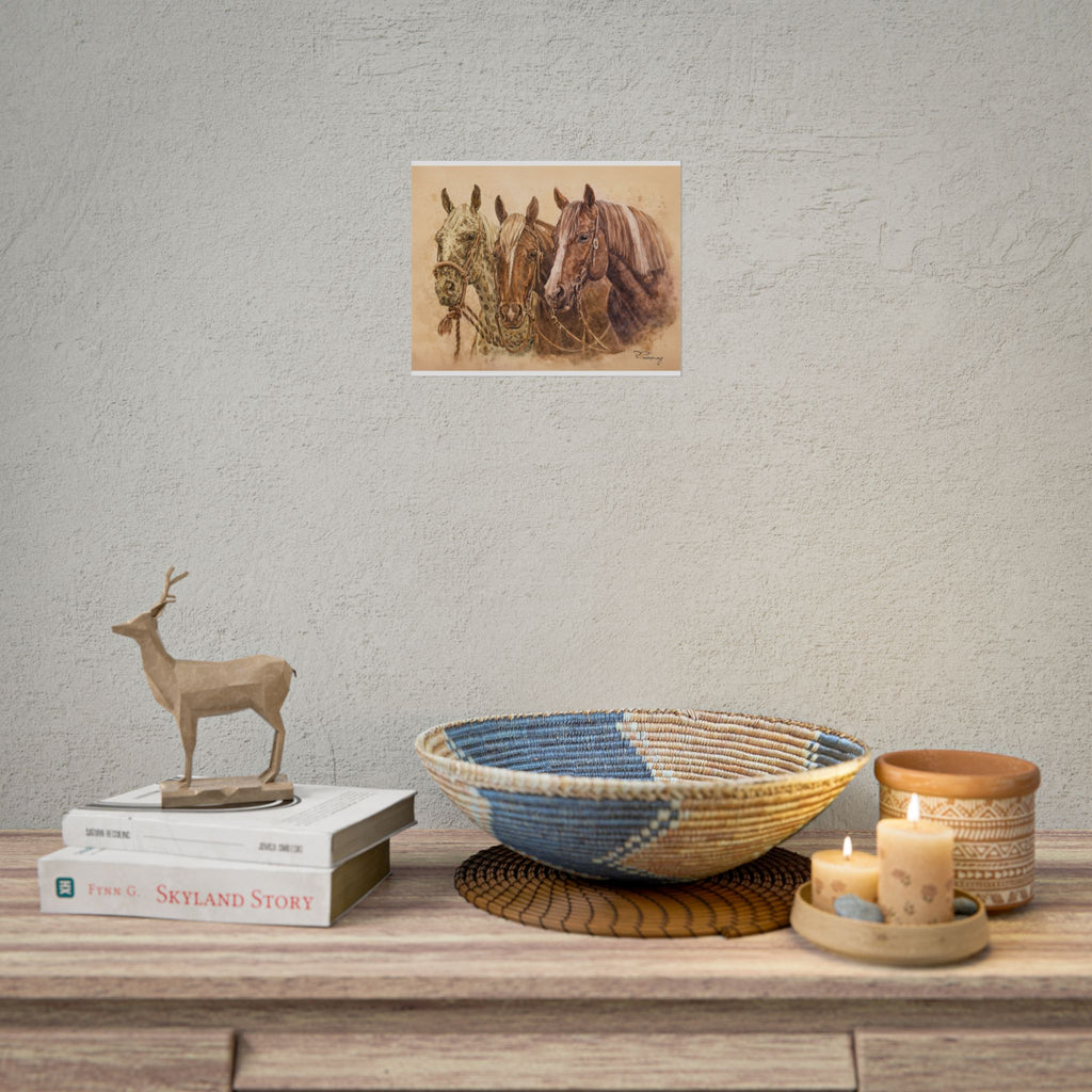 Horse Trio Print
