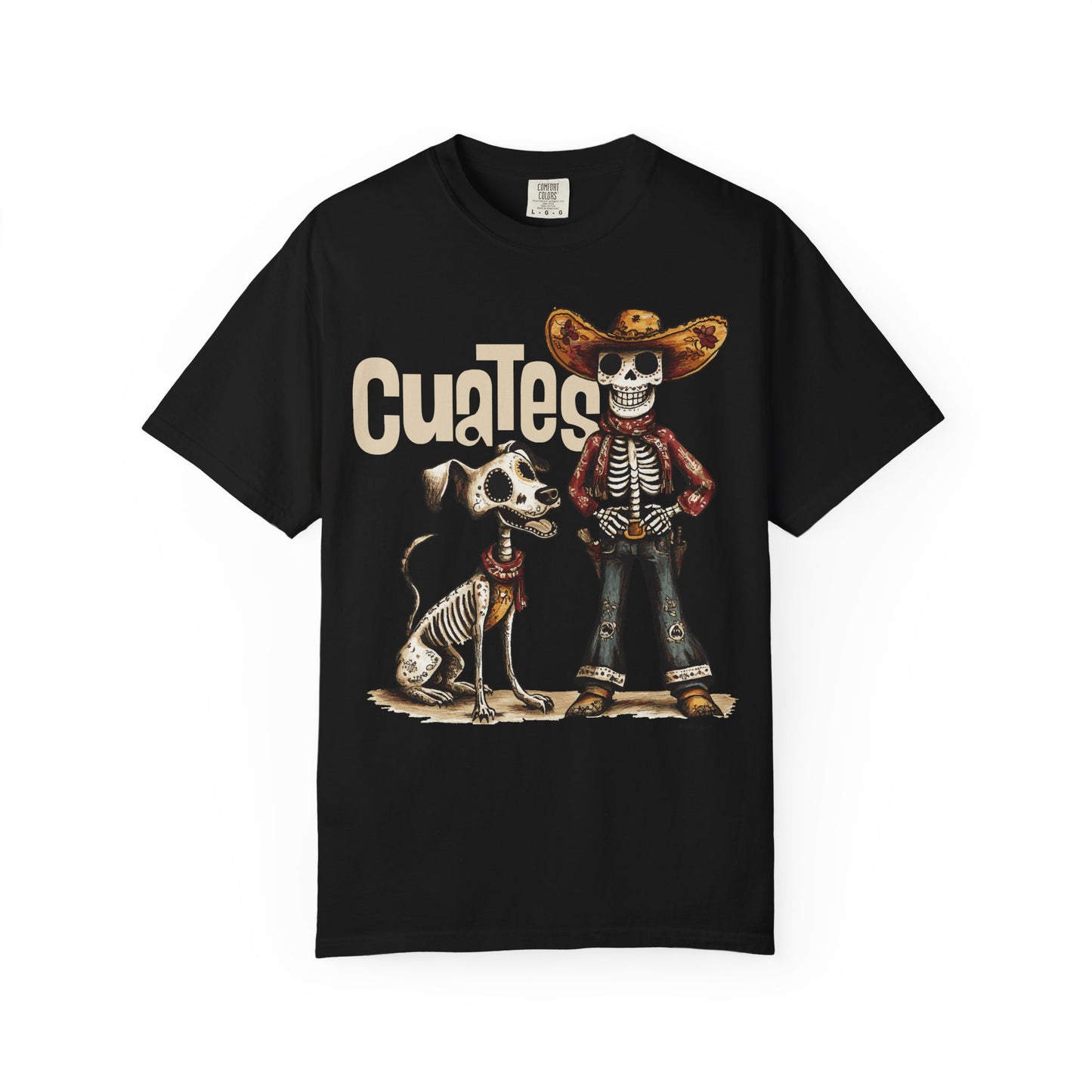 Cowboy and Cowdog Dia de los Muertos T-shirt