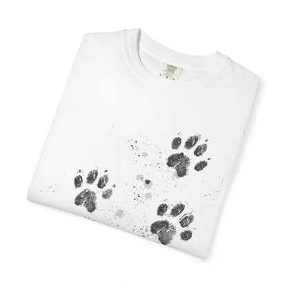 Dog Tracks T-Shirt - Unisex Garment-Dyed
