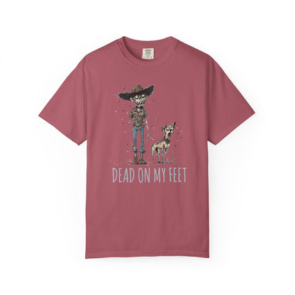 Zombie T-Shirt, Dead on My Feet, Humorous