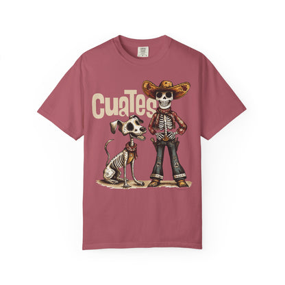 Cowboy and Cowdog Dia de los Muertos T-shirt