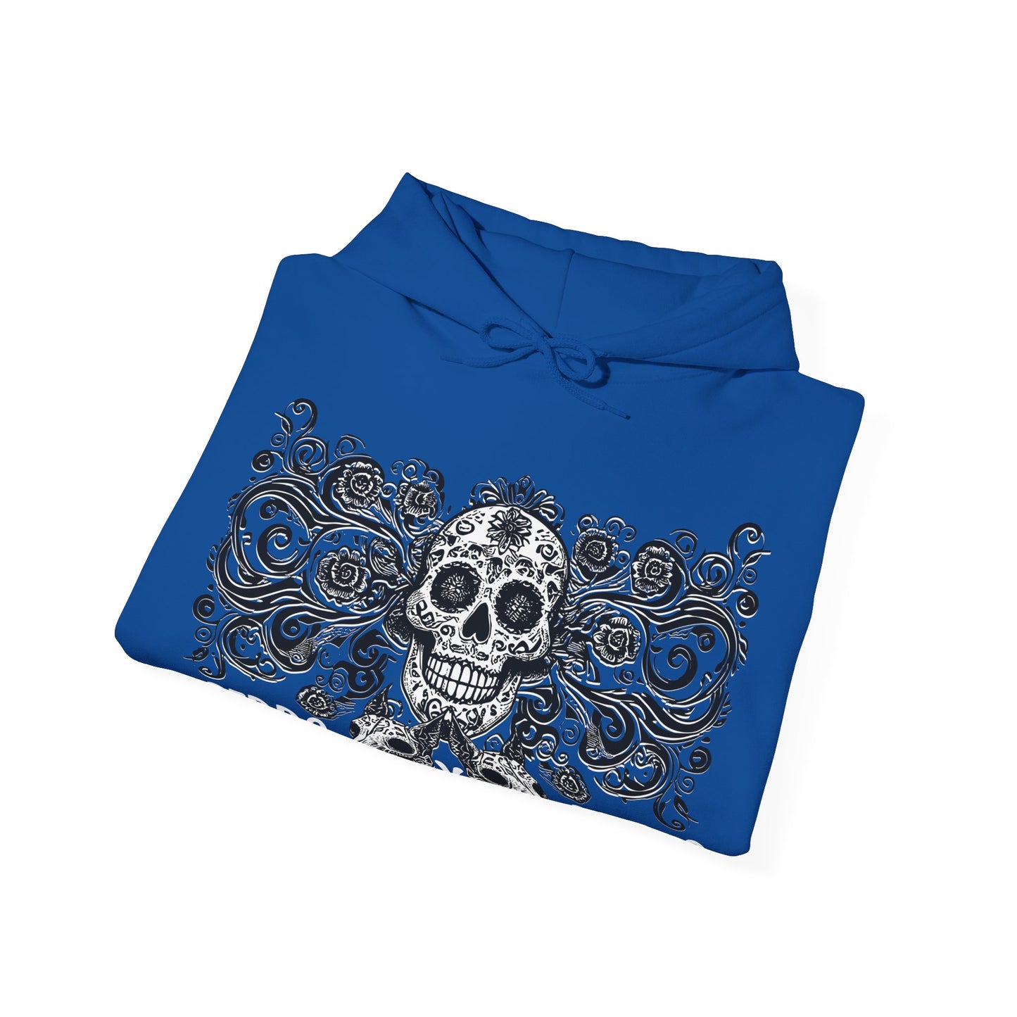 Perro y Perro Calavera Hoodie — Sugar Skull Dog Graphic Hoodie