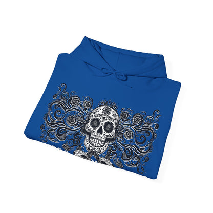 Perro y Perro Calavera Hoodie — Sugar Skull Dog Graphic Hoodie