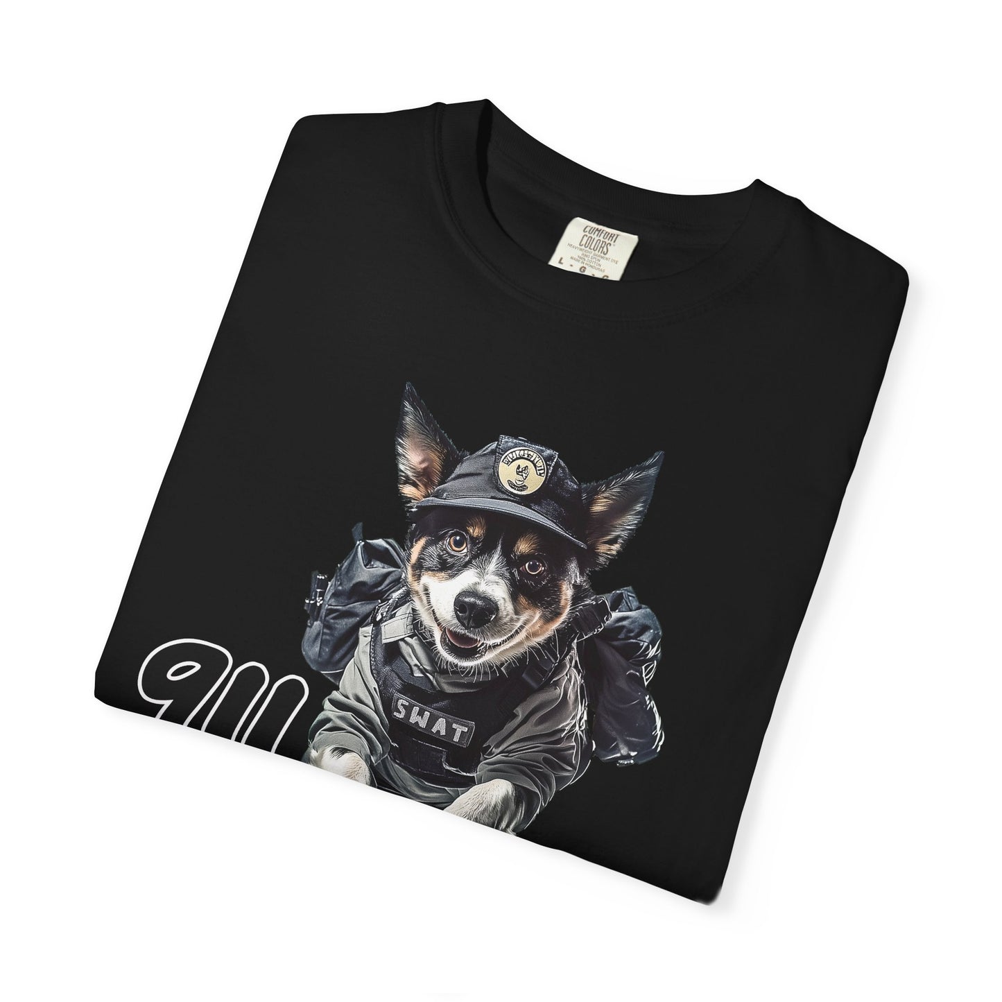 Heeler 911 Unisex T-shirt - Police Dog Design