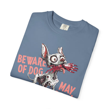 Beware of Dog Unisex T-Shirt, Super-Soft Garment-Dyed Tee