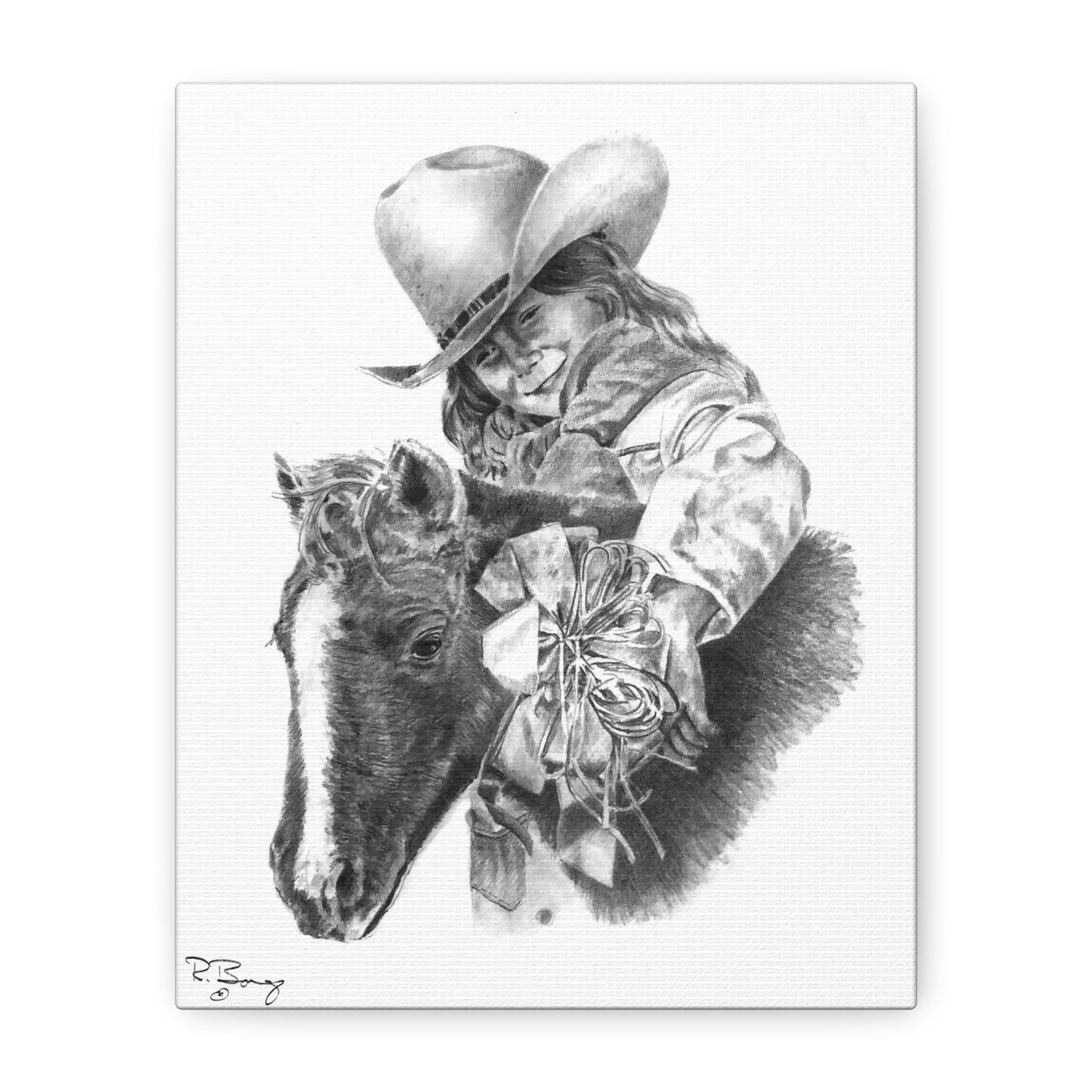 Christmas Pony Canvas