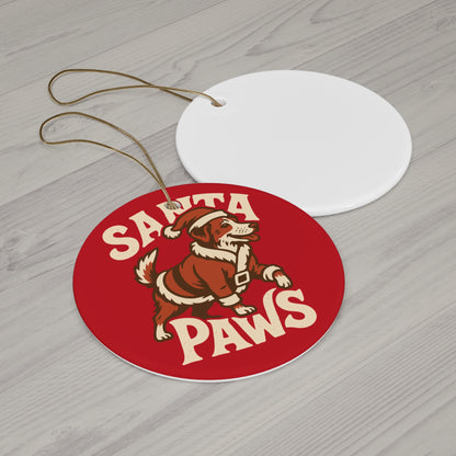 Santa Paws Ornament