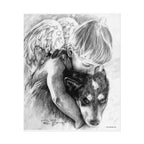 Little Angel and Heeler Print