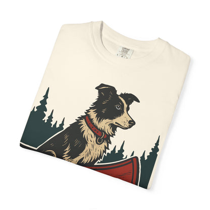 The Border Collie and the Canoe T-Shirt