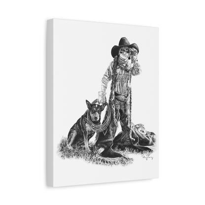 Future All-Around Cowboy Stretched Canvas