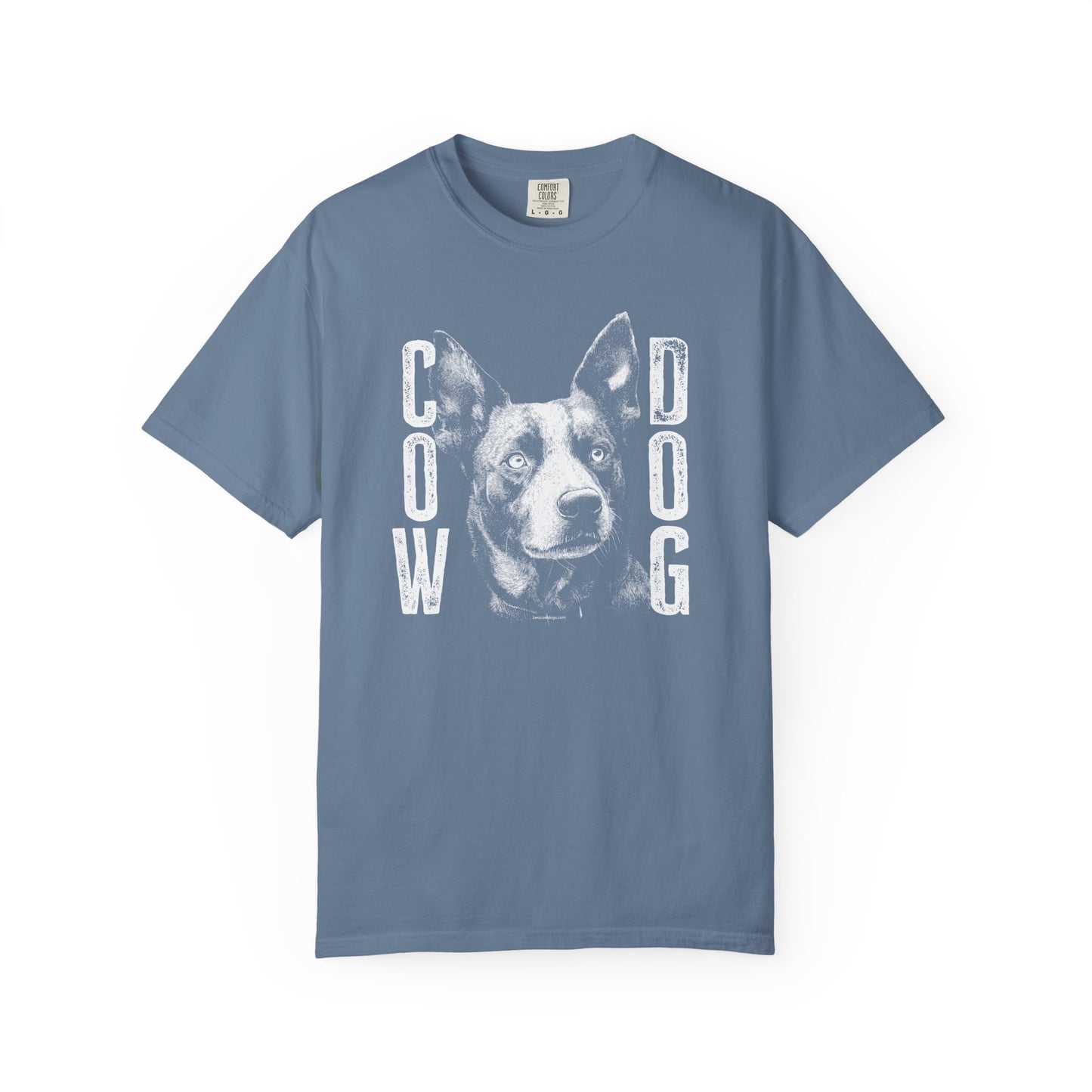 Cowdog Design with "COW DOG", Garment-Dyed T-shirt with