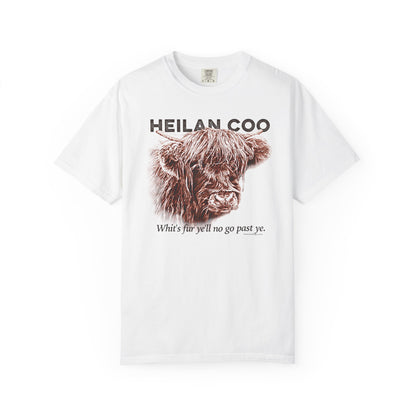 Scottish Highland Cow, Heilan Coo, Garment-Dyed T-shirt