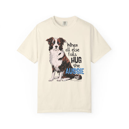 Australian Shepherd, Aussie Hug Unisex T-shirt