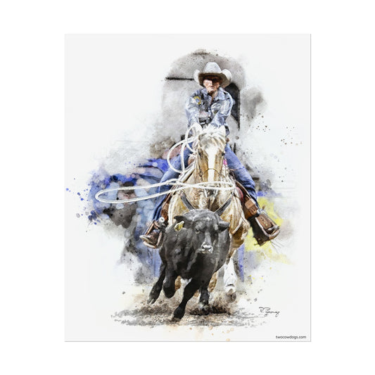 Breakaway Roper Fine Art Print