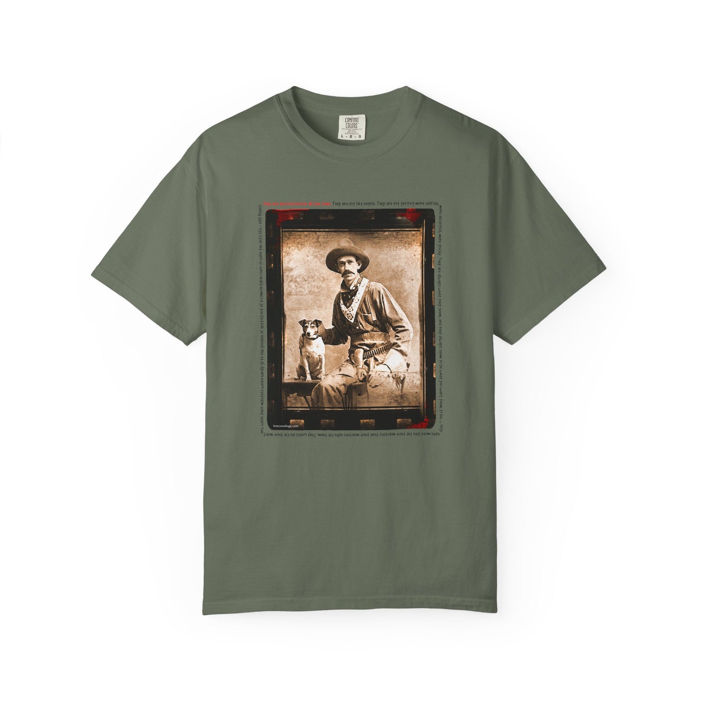 Vintage Cowboy and Dog 2 Puppy Tee Shirt