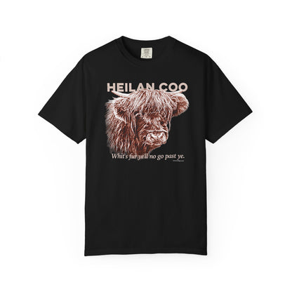 Scottish Highland Cow, Heilan Coo, Garment-Dyed T-shirt