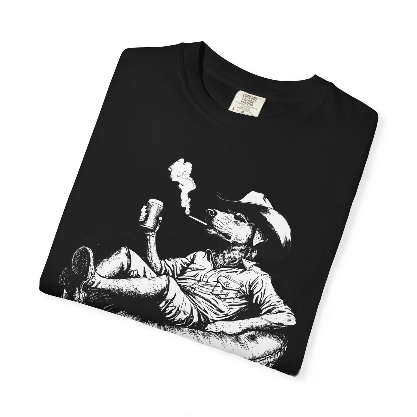 Rafting Dog Unisex T-Shirt, Lazy River Design