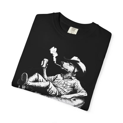 Rafting Dog Unisex T-Shirt, Lazy River Design