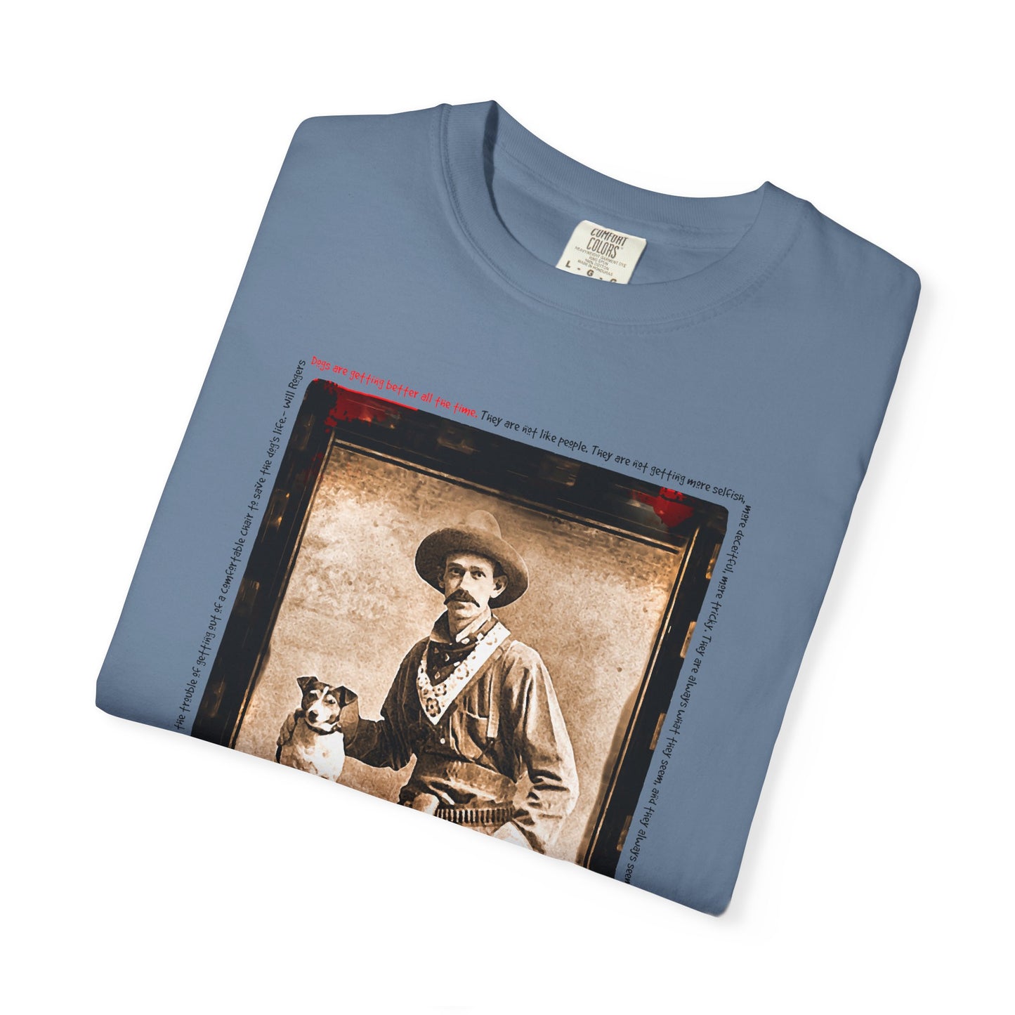 Vintage Cowboy and Dog 2 Puppy Tee Shirt
