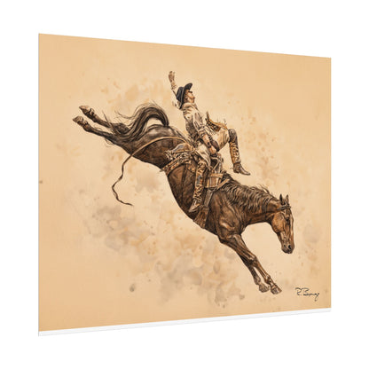 Rodeo Bareback Rider Print