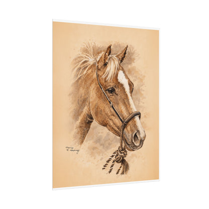 Horse in Mecate — Rolled Art Print
