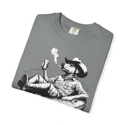 Rafting Dog Unisex T-Shirt, Lazy River Design