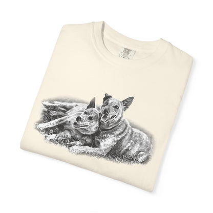 Two Red Heeler Cowdogs Unisex T-Shirt