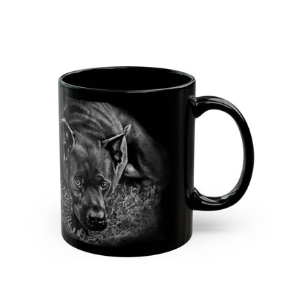11oz Black Dog Black Mug