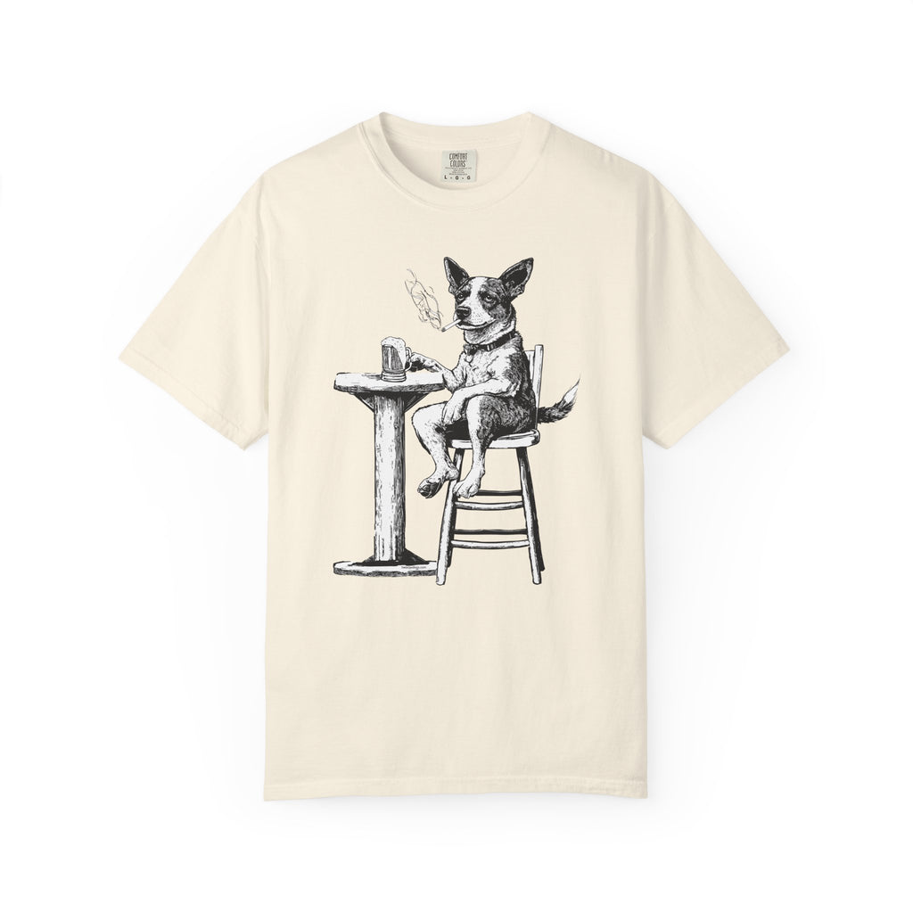 Dog Drinking Beer T-Shirt for Dog Lovers