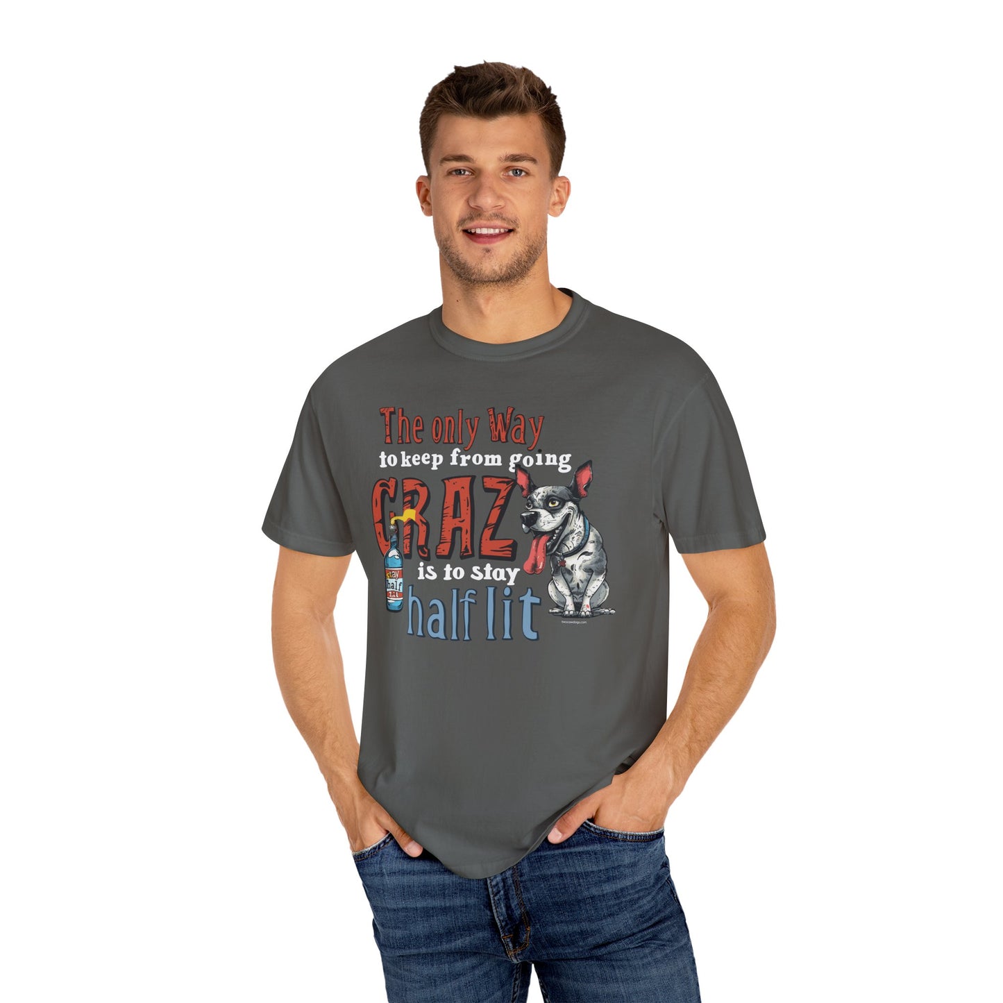 Crazy Half Lit Dog T-Shirt