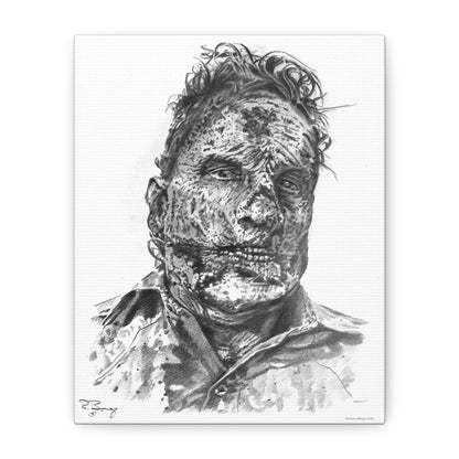Stretched Canvas - Ron Zombie Drawing
