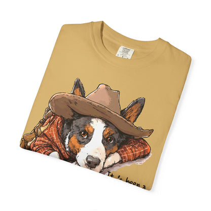 Garment-Dyed T-shirt Hard Days Night Cowdog Shirt